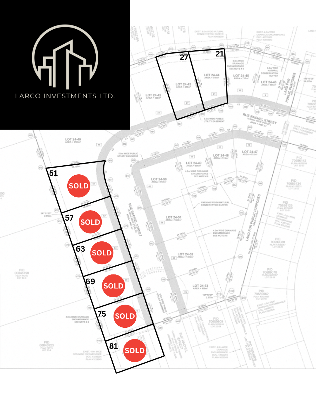 Lots available May 2025